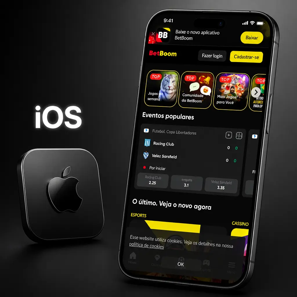 Aplicativo Betboom para iOS