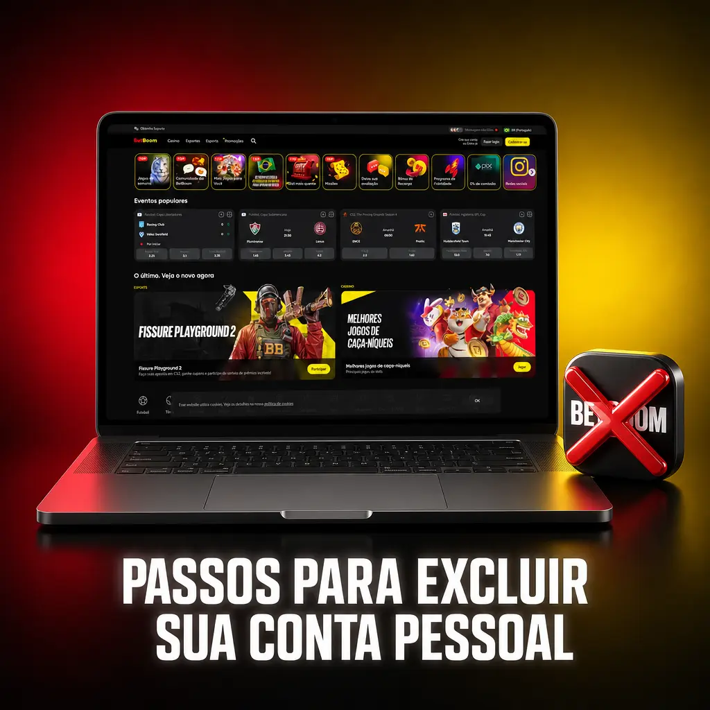 Passos para excluir conta pessoal na plataforma