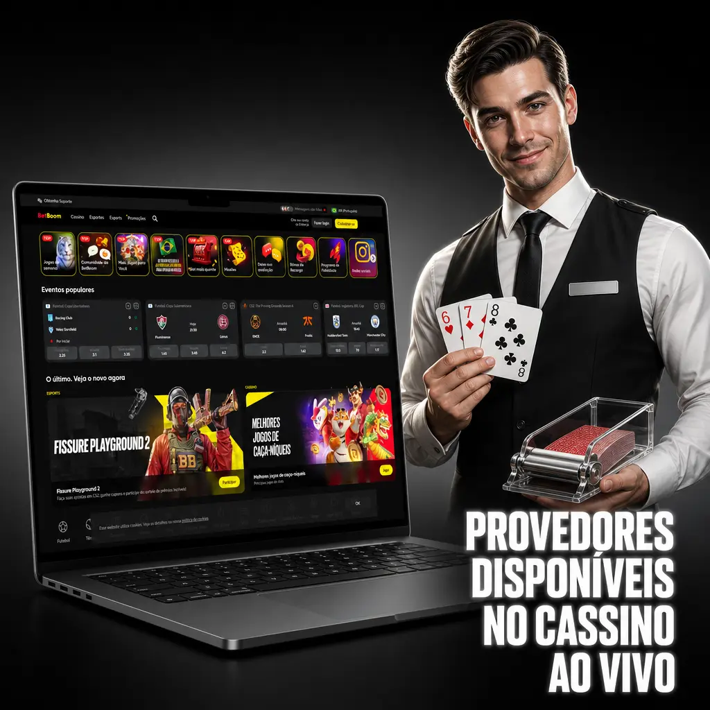 Provedores de cassino ao vivo Evolution, Pragmatic Play e Playtech