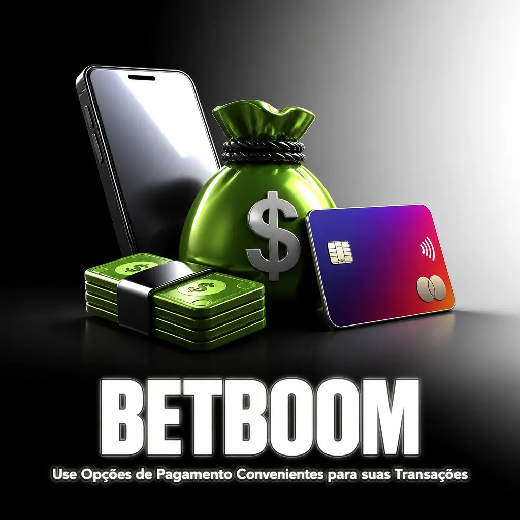 Opções de pagamento convenientes na Betboom incluindo Pix, Boleto e criptomoedas